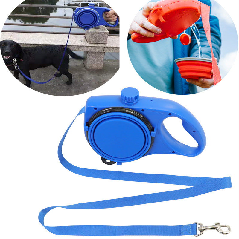 Multifunctional Dog Leash with Bowl